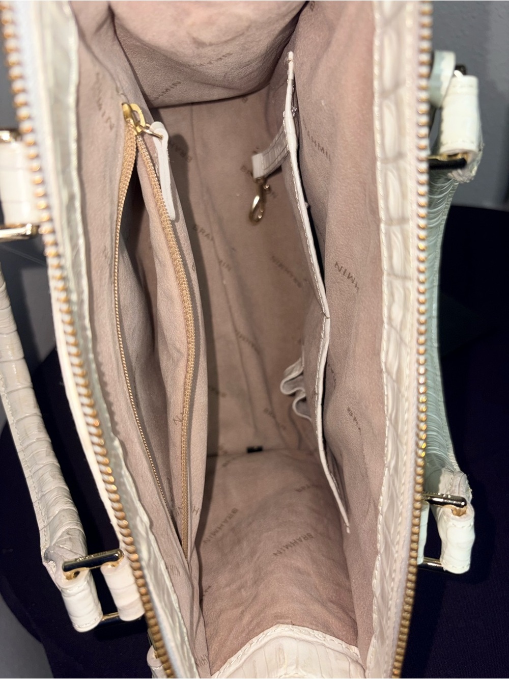 Brahmin Cami Anchor Melbourne Leather Satchel
**No Crossbody Strap** - Picture 9 of 10